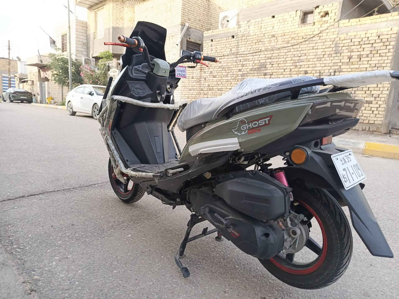 السلام عليكم ورحمة الله وبركاتة
دراجة Ghost صيني محرك 150cc مكفوله ماشيه 2000فقط مطلعهه من المعرض على ايدي جديده مابيها كل نقص لون مميز لايت عالي ناصي اشاير رباعي بگ لايت Led 
مكاني ناصريه الأسكان الصناعي 
السعر 850
للاتصال«***********»
