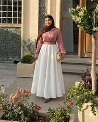 فستان • ستين ايطالي • مقاسات ٣٨-٤٨