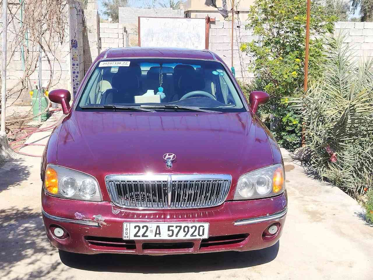 السلام عليكم
للبيع او مراوس

هونداي صالون 2002 

كير مكينة خير من الله لا تنقيص ولا تبخير تخم تاير جديد مصبوغه عام لجماليه
 تبريد نقص غاز فقط

حلوة السيارة مال جناي خير من الله

السعر 55بيها مجال مكان ديالى كنعان

***********
