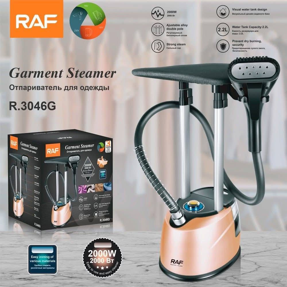 مكواة بخار عمودية للملابس   من علامة RAF التجارية
، 
وتحمل الموديل R.3046G.🛠️ المواصفات والميزات الرئيسيةالقدرة الكهربائية
: 2000 واط لأداء قوي وتسخين سريع.
سعة خزان المياه: 2.2 لتر مع تصميم شفاف لمراقبة مستوى الماء بسهولة.
دعامة مزدوجة: عمود مزدوج وقابل للتعديل من السبائك لثبات أفضل أثناء الكي.
تدفق بخار قوي: مصممة لتوفر بخاراً مكثفاً يزيل التجاعيد الصعبة بسرعة.
أنظمة حماية: ميزة الحماية من الاحتراق الجاف لضمان السلامة عند نفاد الماء.
تعدد الاستخدامات: مناسبة لكيّ مختلف أنواع الأقمشة والأنسجة بسهولة.


**إذا كنت صاحب هذا الإعلان وتريد حذفه لأي سبب، رجاءا أرسل رسالة إلى الدعم الفني**