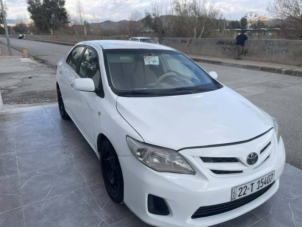 کرۆلا 2009 
گیڕو و مەکینە بەشەرت مەکینە گەورە 18
سبوخ عامە پیشی لای سەکن دەعمی پیوەیە چوار ویل و تایەیی نوئ کارەبایی و هەموو گیانی بەشەرت سەنەوی تا 2030 نویە تەحویل و بەناوکردن بەشەرت *********** كويسينجاك, أربيل
