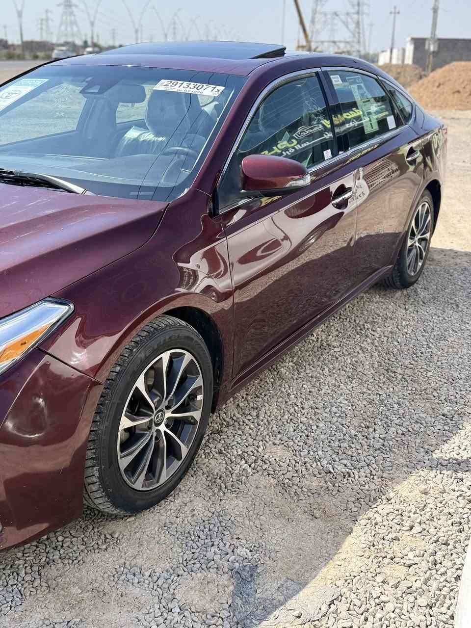 السلام عليكم
‏‎  لـلـبـيع  او مراوس 
تويوتا افلون   Toyota Avalon  
وارد امريكي   
‏‎الموديل   2017
فئة.   XLE  
حجم المكينه  V6/3500
‏‎اللون   كرزي 
‏‎حالة السياره. وراد امريكا حادثها جاملغ وبنيد وبالعراق نص الجامرلغ الخلفي صبغ يعني قطعتين ونص صبغ فقط 
‏‎المواصفات 
‏‎- بصمة تشغيل 
بصمة ابواب 
‏‎-ترحيب عند الاقتراب 
-تشغيل عن بعد 
رادار - جانبي -
‏‎- شاشه كبيره تدعم نظام الأبل كار باي ونظام الاندرويد 
‏‎- ستيرن كهربائي
تبريد قطعتين
شحن واير ليس لاسلكي 
3 وضعات قياده 
اوتو هولد 
‏‎- تحكم ستيرن جهتين 
كشنات جلد 
كشنات تدفئه 
كشنات خزن ميموري 
أشاره بالمرايه 
‏‎- تحديد سرعه 
‏‎- مانع انزلاق 
‏‎- ليد نهاري
‏‎ باقي المواصفات المعروفه
‏‎السعر   155  ورقه بيها مجال بسيط 
‏‎رقم السياره كركوك دولي جديد 

مكان السياره ديالى بعقوبه
‏‎للأستفسار

 ***********
