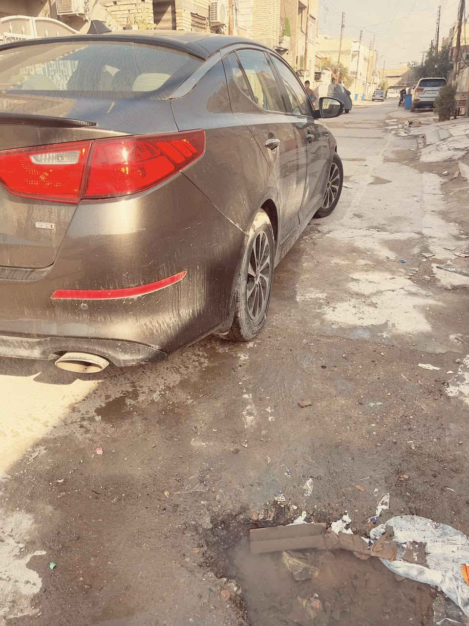 السلام عليكم كيا اوبتما 2014 نص مواصفات وارد امريكي 
حادث بنيد وجاملغ نفسهن مصلحات تايرات جدد مكينه كير خير من الله السياره محتاجه شويه ترتيب داخله نضيف مو متعوب ماشي 99180mi مكان بغداد الشعب السعر 118 وبيه مجال ‭0771 304 4446‬
