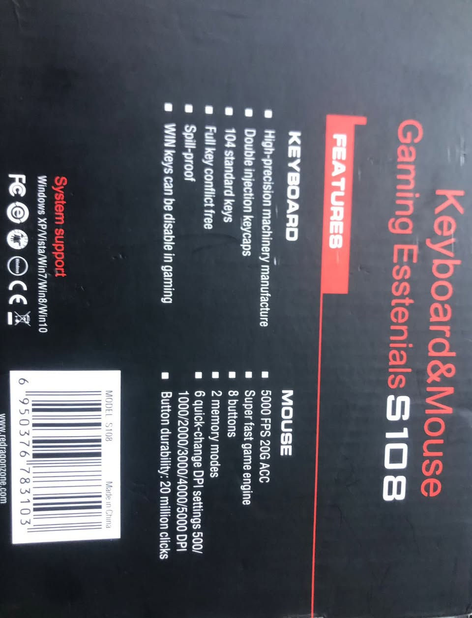 كيبورد وماوس redragon blue switches جديد
بسعر 45 وبيه مجال
للتوصل على هذا الرقم⬇️
+964 784 378 9978


**إذا كنت صاحب هذا الإعلان وتريد حذفه لأي سبب، رجاءا أرسل رسالة إلى الدعم الفني**