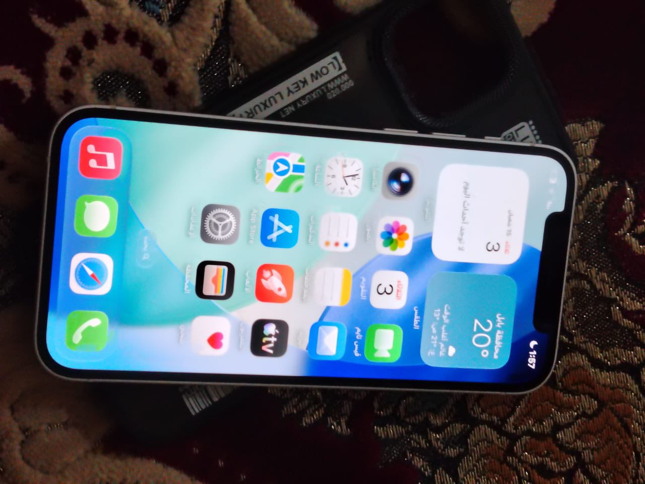 ايفون 12 عادي 128 بطاريه 79 جهاز وتر مكفول
فقط ضهر مفطور باقي كله مكفول جهاز آჂ̤ نقص مابي
سعره 275 وبي مجال قليل 
***********
