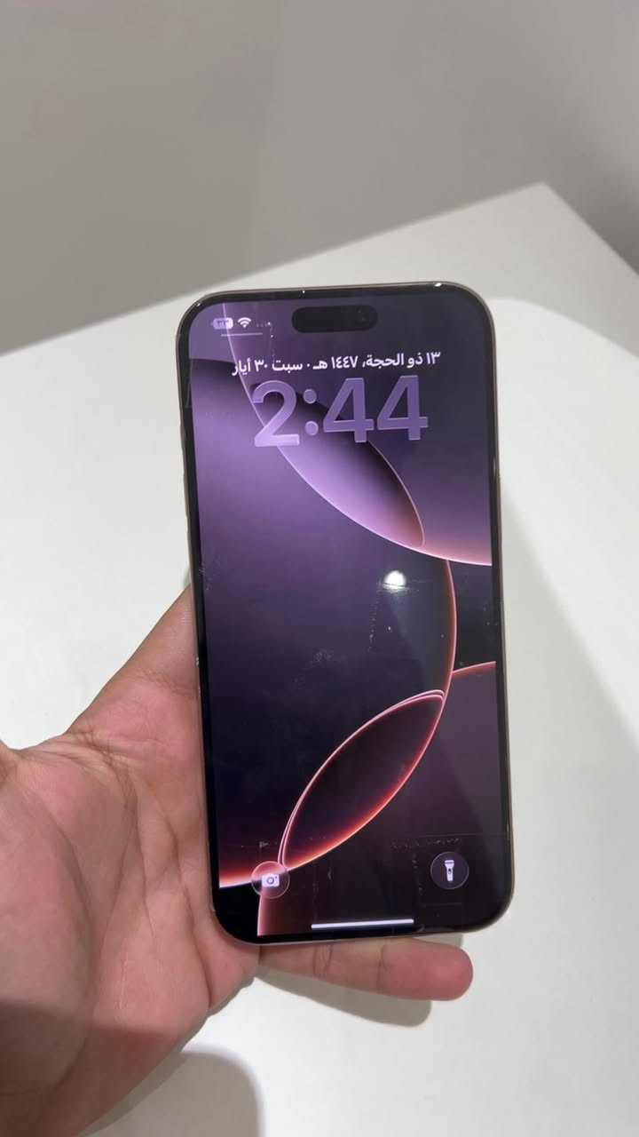 ايفون ١٦ بروماكس ماستر شرق اوسط
256 gb

لون صحراوي

*********** 

السعر مليون و١٠٠ وبي مجال

الجهاز مستبدل شاشه (اصليه) 
،

ز
بطاريه ميه مشحون ٢١٠ مره

بعده بلضمان جديدددد
