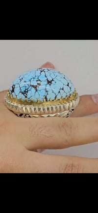 محبس كبير • فيروزه عنكبوتي • صياغة قوية