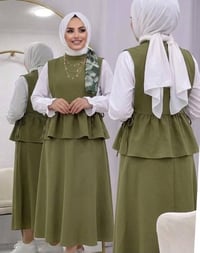 موديل جديد • طقم ٣ قطع • قماش كريب