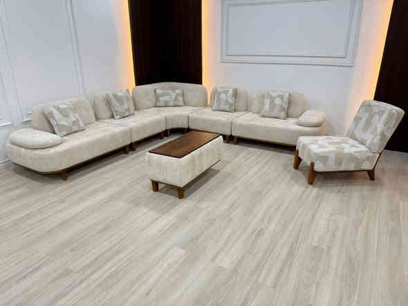 تختم قنفات زاويه 8 مقاعد هيكل خشب زان روسي طبيعي 
قماش وتر بروڤ بيبي فيس 
سفنج ظغط 35 
صناعه فاخره مودرن 
السعر مليون و 850 الف دينار فقط 💵 
متوفر 3 ألوان
النقل مجاني لجميع المحافظات 🚛 
للحجز والاستفسار مراسله الصفحه أو الاتصال على الرقم التالي 0785 875 0780  متوفر واتساب
