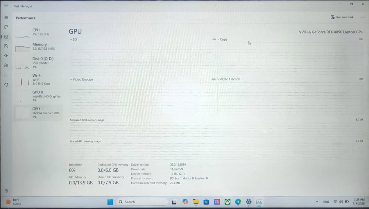MSI⁩⁩ ⁦⁦Katana⁩⁩ ⁦⁦15⁩⁩ ⁦⁦B13V⁩⁩ ⁦⁦Gaming⁩⁩ ⁦⁦Laptop⁩⁩ : للبيع
المعالج: Intel Core i7 الجيل 13
- كرت الشاشة: NVIDIA GeForce RTX 4050 (6GB)
- الذاكرة: 16GB RAM
- التخزين: 512GB SSD
- الجهاز نوع ام اس اي كتانا مع 3 منافذ تهوية للتبريد
الجهاز نظيف جدا، استخدام شخصي للدراسة، مامفتوح بي برغي وكارتونتة وشاحنته الاصليات موجودات. مناسب للألعاب الحديثة، التصميم، المونتاج، والبرامج الهندسية.

السعر: 1،250,000 دينار عراقي بي مجال قليل
***********
