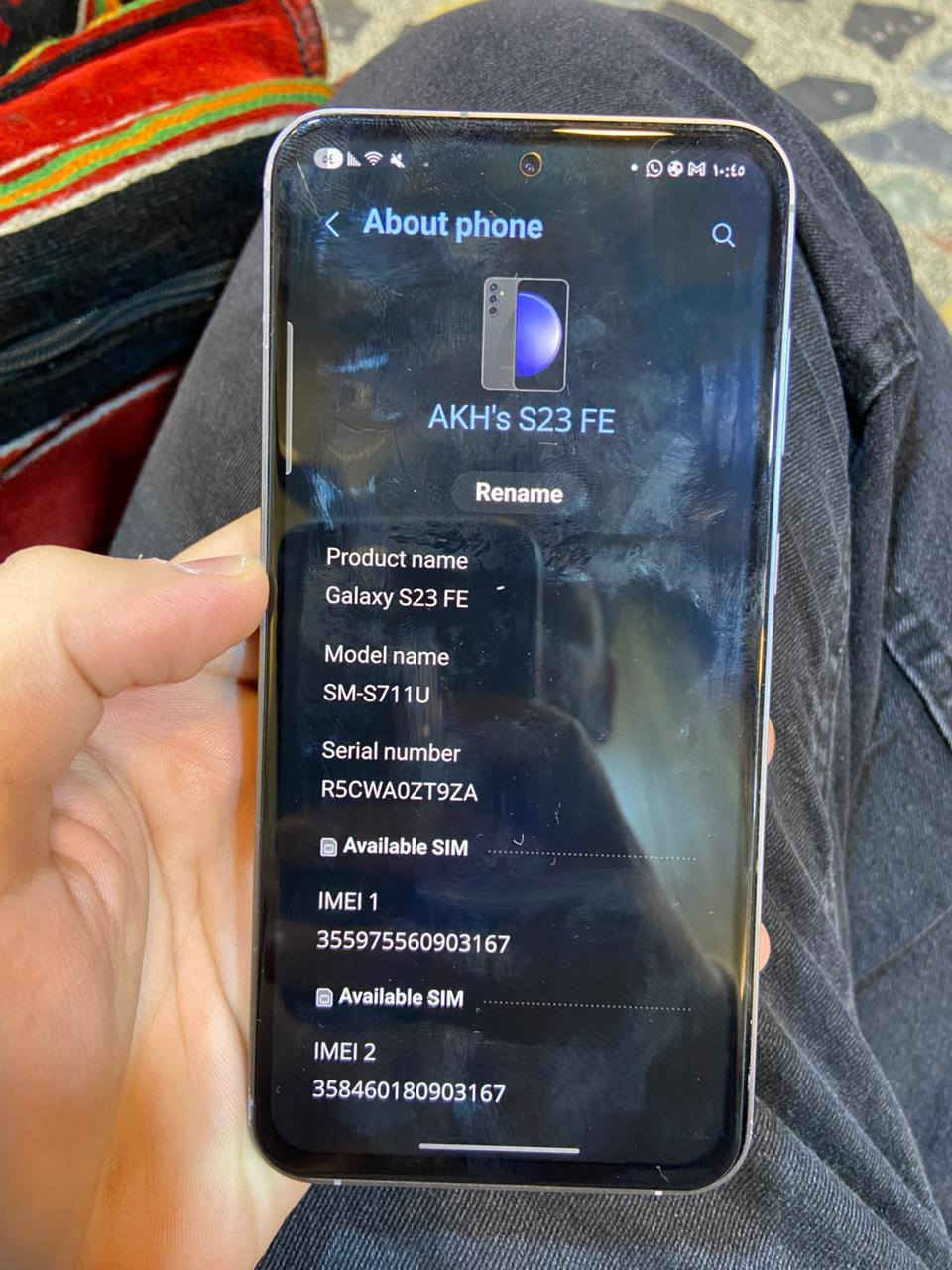 السلام عليكم
جهاز s23 fe 
امريكي بدون سيم (ما يشغل سيمكارت نهائيا) 
ابيعه طگة ناقص 
جهاز مواصفاته معروفة و فد شي و لسمه طلقة و خفيف و حلو بالالعاب و سلس كلش و شحنه سريع و كامرته بعد معروفة الاس 
رايده جوا السوك لان بدون سيم كارت 
الي يخدمه هيج شي . يراسلني واتساب . 
***********
او يعلق لي و اني اراسله 
مكاني بغداد جميلة الركن الابيض 
و اضمن الك الجهاز و اذا بيه اشكال يرجع 
و لحد يكسر بيه فدوة اروح الكم
