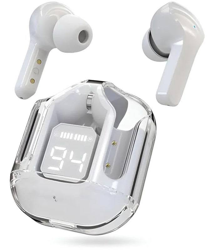 سماعات أذن لاسلكية من طراز Ultrapods Max Wireless 5.3.
تتميز السماعات بتقنية Bluetooth 5.3 للاتصال اللاسلكي السلس.
تحتوي على شاشة LED رقمية لعرض مستوى البطارية.
تأتي السماعات مع ميزة إلغاء الضوضاء النشطة (Active Noise Cancellation).
تتميز بتصميم مقاوم للماء والعرق (IPX4 أو IPX7).
تتوفر السماعات بألوان مختلفة وتصميم شفاف.
السعر:8 آلاف


**إذا كنت صاحب هذا الإعلان وتريد حذفه لأي سبب، رجاءا أرسل رسالة إلى الدعم الفني**