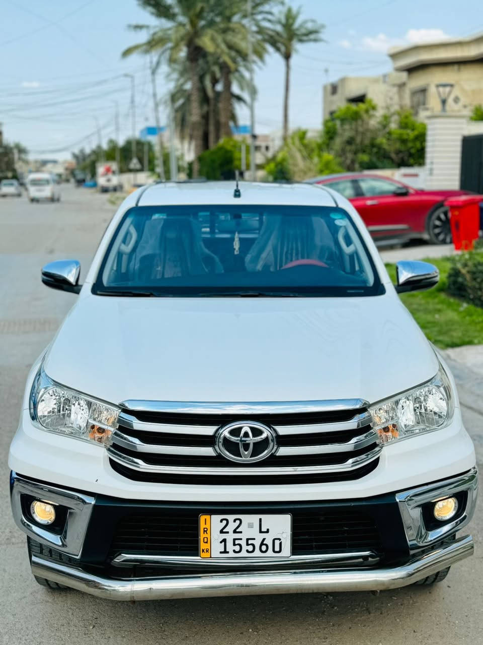 السلام عليكم للبيع بيكم هايلكس 2019
رقم اربيل بسمي هزه فحص جديد 
خليجي كويتي مكفول كفاله عامه 

معروضه 258 وبيها مجال 

رقم الهاتف ***********

مواصفات فول 1/1 
شاشه جبيره + كاربلاي 
كشنات حار بارد 
حساسات أمامي 
حساسات خلفي 
كامره خلفيه 
تحكمات ستيرن 
مثبت سرعه 
اشاير مري 
مانع تزحلق 
فور ويل 4+4
مودات سياقه ايكو 
تخم تاير جديد 
تبريد ثلج 
ماشيه 40 km على فحص على ايدي سياره
