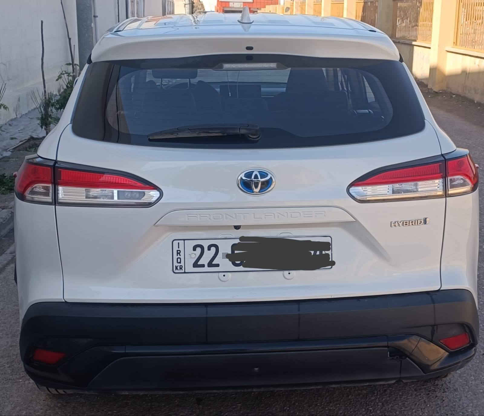 TOYOTA FROTLANDER HYBRID
2024 بێ سبوغ بێ ساردی 
سەیارەکە لەسەر دەقی شەریکەی مایتەوە 
زۆر خاوێن و رێک و پێکە 
28000 کم رۆیشتووە 
بەناوی خۆمانە 
نرخي 180وەرەقە و کەمێک معاملە 
شوێن هەولێر *********** أربيل, العراق
