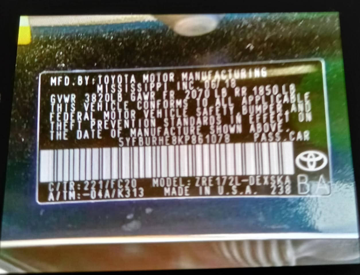 السلام عليكم كورلا ١٩ للبيع لون نيلي مكاني ديالى بعقوبه السعر ١٤٥ وبيهه مجال الرقم ***********  الشراي بيهه خير ويدلل
