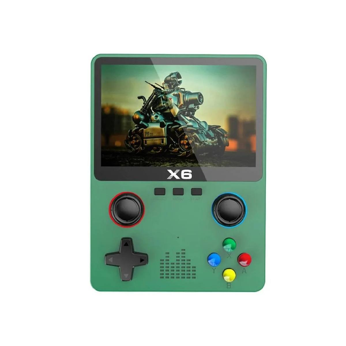 - جهاز ألعاب X6 المحمول: بوابة لنوستالجيا الألعاب الكلاسيكية وتجربة ترفيه متكاملة.

- استرجع الذكريات وتحدى الأصدقاء

. شاشة عالية الدقة: تتميز هذه الوحدة بشاشة IPS ملونة بحجم 3.5 بوصة ودقة عالية توفر ألوانًا ناعمة ورقيقة تقلل بفعالية من تعب العيون.

. تصميم أزرار مزدوج: تتضمن الجهة الخلفية من الوحدة أزرار LR ثنائية اللوحة ، مما يسمح بتحرير الأصابع بشكل أفضل أثناء اللعب، مما يجعلها مثالية لعشاق الألعاب الجادين.

. عمر بطارية طويل: بفضل بطارية ليثيوم بوليمرية حقيقية بسعة 2000 مللي أمبير، تقدم هذه الوحدة أكثر من 6 ساعات من وقت اللعب بشحنة واحدة.

. البطارية تشحن بسرعة، حيث تستغرق ساعة واحدة فقط للشحن الكامل، مما يسمح لك بالاستمتاع بلعبتك لمدة تصل إلى 4 ساعات.

. دعم اللعب المتعدد: تدعم الوحدة الاتصال بجهاز تحكم للعب المتعدد، بالإضافة إلى إخراج تزامن كبير الشاشة.

. ميزات الوسائط المتعددة: بالإضافة إلى الألعاب، يعمل الجهاز كمشغل وسائط متعددة يدعم تشغيل الموسيقى والفيديو وعرض الصور وقراءة الكتب الإلكترونية.

. قابلية التوصيل بالتلفزيون: يمكن توصيله بسهولة بشاشة التلفزيون باستخدام كابل AV لتجربة لعب أوضح على الشاشة الكبيرة.

. مكتبة ألعاب ضخمة: يأتي الجهاز محملاً مسبقاً بآلاف الألعاب الكلاسيكية التي تمتد لأكثر من 30 عاماً يتيح للمستخدمين فرصة لعب ألعاب متنوعة ، مما يسمح لهم باستعادة ذكريات طفولتهم.

- يأتي الجهاز بوزن صافي 161 جرام ، والوزن الإجمالي 350 جرام.

- يعتبر هذا الجهاز مناسبًا للعب والترفيه أثناء السفر والاستخدام الداخلي والخارجي. يمكن توصيله بالتلفزيون باستخدام كبل AV للعب الألعاب.

السعر : 35 الف

والتوصيل بغداد :3 الاف
ومحافظات:5 الاف

للتواصل واتساب:***********

