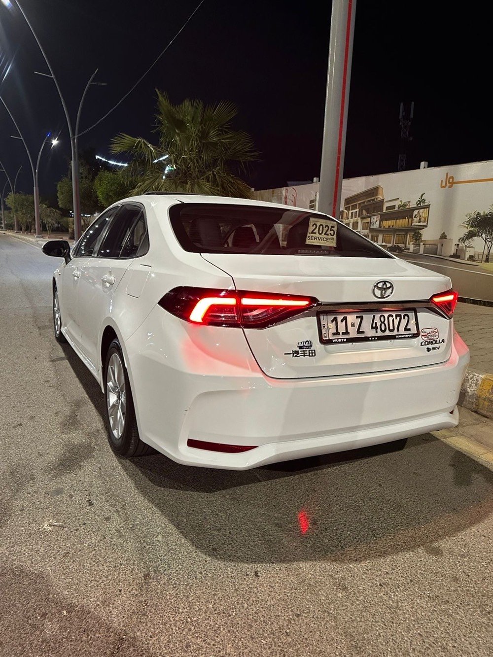 كورلا خليجي هايبرد فول 1/1 
رقم بغداد 
موديل 25
محرك 1.8
كفاله عده شخط اصبع فقط 
باقي كفاله 
•••
السعر 156$ بيه مجال 
***********