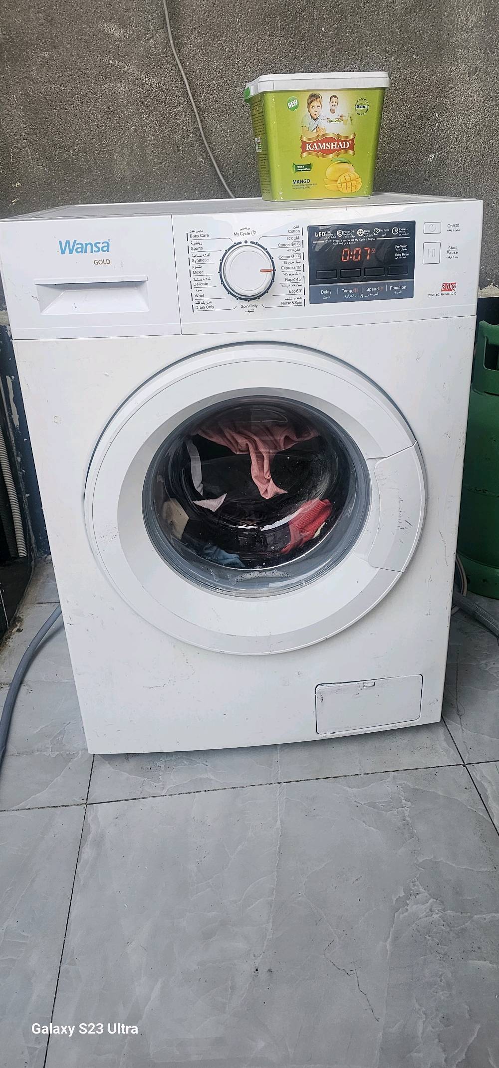 غساله 8 كيلو باب جانبي  فوول اوتوماتيك 14 عمليه للبيع بسعر 175 الف وبيه مجال شرط الفحص  
