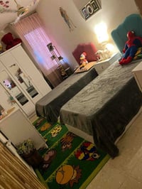 غرفة نوم تركي • سريرين مخزن • كنتور ٣ باب