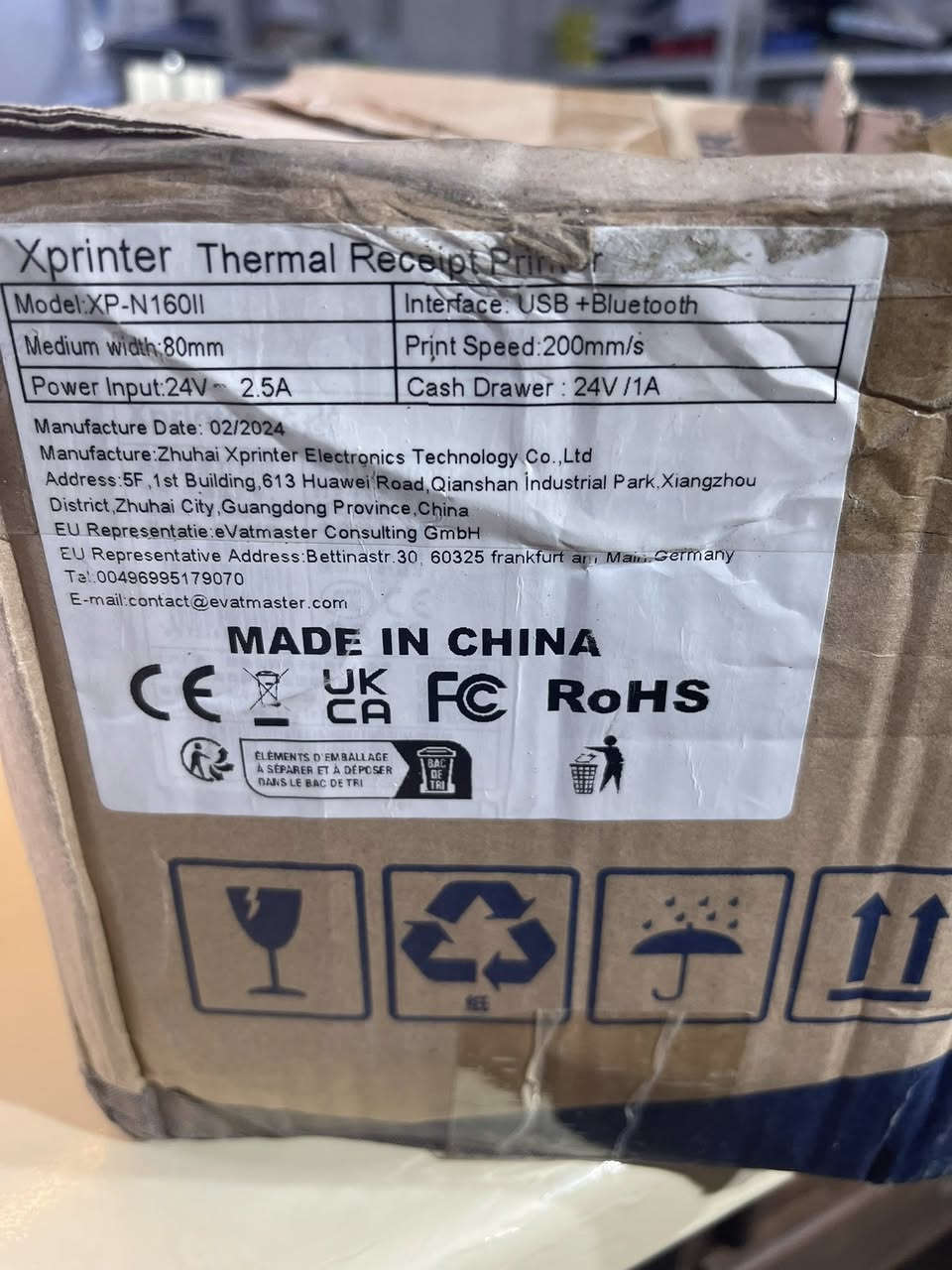 طابعة كاشير من ماركة X Printer 
كيبل + بلوتوث
جديد غير مستخدم 
السعر 45 الف 
متوفر خدمة توصيل 🚚 
واتساب 

https://wa.me/message/5VJK3S2ECHJ3H1


**إذا كنت صاحب هذا الإعلان وتريد حذفه لأي سبب، رجاءا أرسل رسالة إلى الدعم الفني**
