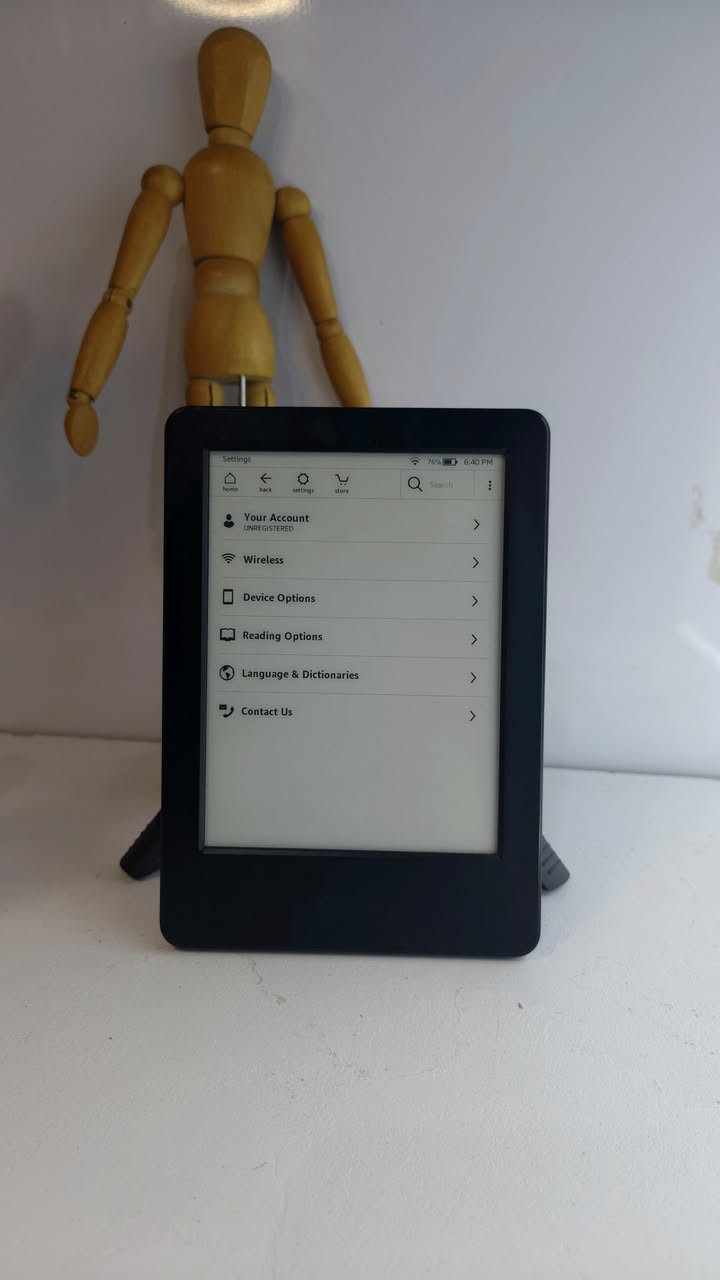 Kindle 🩶
كيندل الجيل السابع 
شاشة لمس سلس 
ذاكرة 4 كيكا تستوعب 3000 كتاب رقمي PDF 
اتصال WiFi. بيه محرك بحث تحمل منه آلاف الكتب 
تكبير وتصغير الكتابة بحركة وحدة 
الكتابة واضحة والتفاصيل رهيبة 
بطارية قوية 
سعر الجهاز 50 ألف متوفر توصيل كافة المحافظات ✨


**إذا كنت صاحب هذا الإعلان وتريد حذفه لأي سبب، رجاءا أرسل رسالة إلى الدعم الفني**