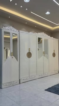 غرف نجارة عراقية • سرير بلوك ٦ أرجل • ٢٠٠×١٦٠ سم