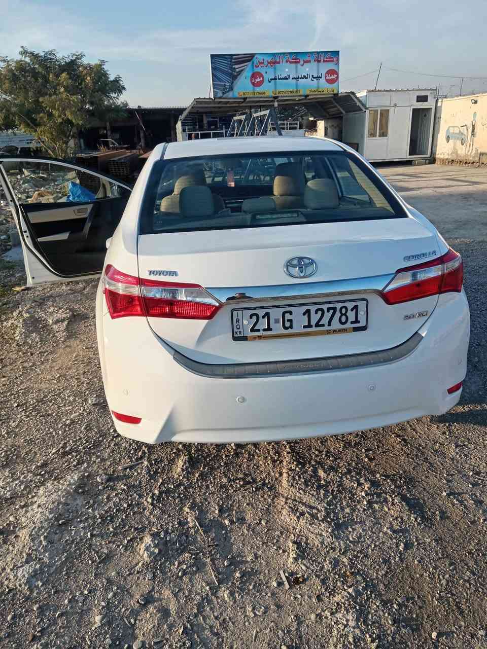 سلام عليكم
كورلا 2014خليجي 
رقم سليمانيه 
مواصفات مكينه 2000
حساسات خلفيه
اشاير بل مري 
تحكمات 
مواصفات الشركه العامه معروف
مكان سياره ديالى شهربان  
سعر ١٢٧ اوبيهه مجال
***********
