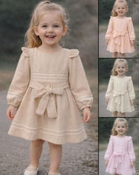 فستان بناتي • ٦-١٠ سنوات • تيليجرام alayman_kids