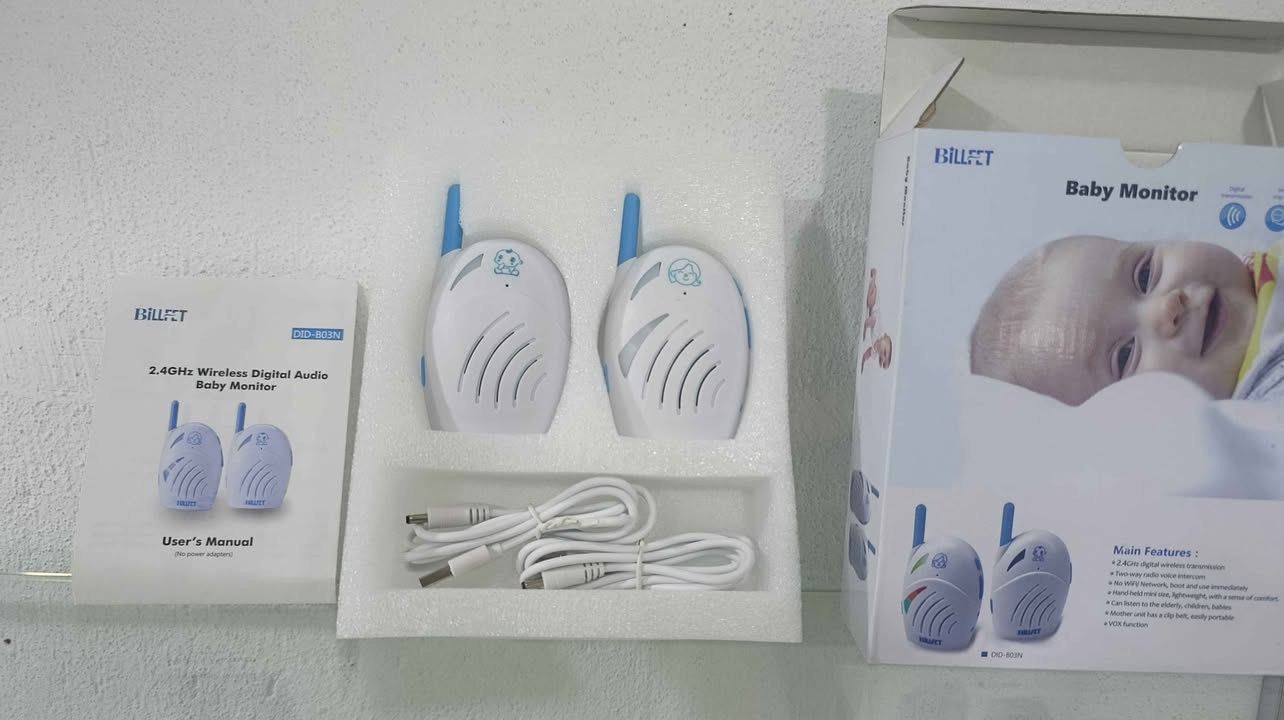 👶 🐣 دانەیەکیان لای دایکەکە دەبێت دانەکەیتر لە ژووری منداڵ دایدەنێیت بۆ ئاگابوون لەهەر دەنگێکی ژوورەکە.🐥 

👼 لە مەسافەی دووریش کێشەی نییە بەڵام بۆناوماڵ خانووی یەک قات وە قاتی خوارەوە بۆ سەرەوە کێشەی نییە دەنگ دەگات.

💯 شتێکی کوالێتی بەرز و جوانە بە پاتری و شەحنیش کاردەکات. 💯 السليمانية, العراق


**إذا كنت صاحب هذا الإعلان وتريد حذفه لأي سبب، رجاءا أرسل رسالة إلى الدعم الفني**