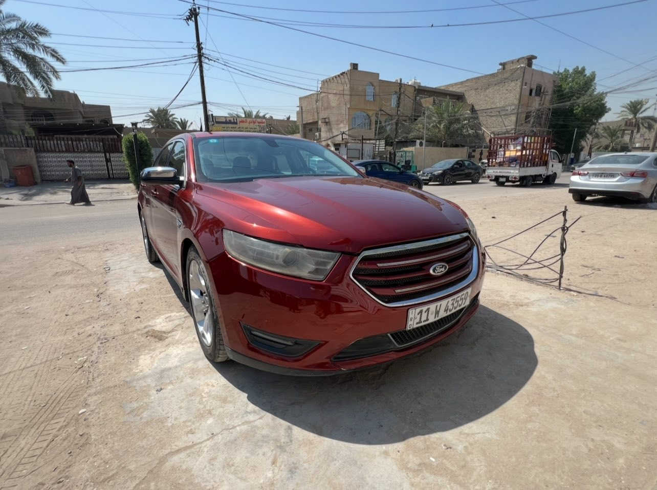 اللهم صلي على محمد وآل محمد
السلام عليكم شباب 
فورد تورس مديل ( 2014 ) 
رقم بغداد بأسمي 
محرك ( 3500 )
حادث بسيط جدا بدون ايرباك صور الحادث والسونار مرفق مع المنشور
*فئة LIMITED*: فئة أعلى مقاعد جلد، نظام صوت متقدم، شاشة لمسية، نظام SYNC.
بصمة الباقي الموصفات الفول عدى الفتحة  طخم اطارات جديدة 
صدر جديد  
مكينة جديدة
سنوية جديدة 
هزة جديدة
بدون أي نقص جاهزة 
السعر 120 وبيها مجال 

***********
