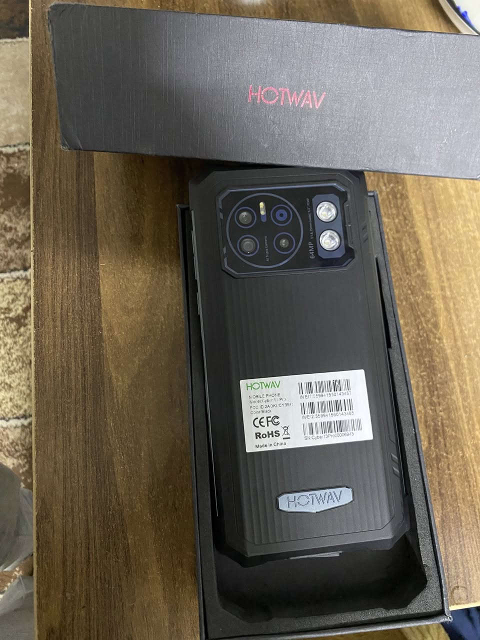 Hotwav Cyber 13 Pro
بطارية 10800mAh 🔋 تدوم لأيام!
كاميرا 64MP 📸 | ذاكرة 12+256GB 💾
شاشة 6.6" FHD+ | ألوان: أسود - برتقالي
مكاني بغداد الجديده للاتصال ***********
السعر ٣٠٠ الف
