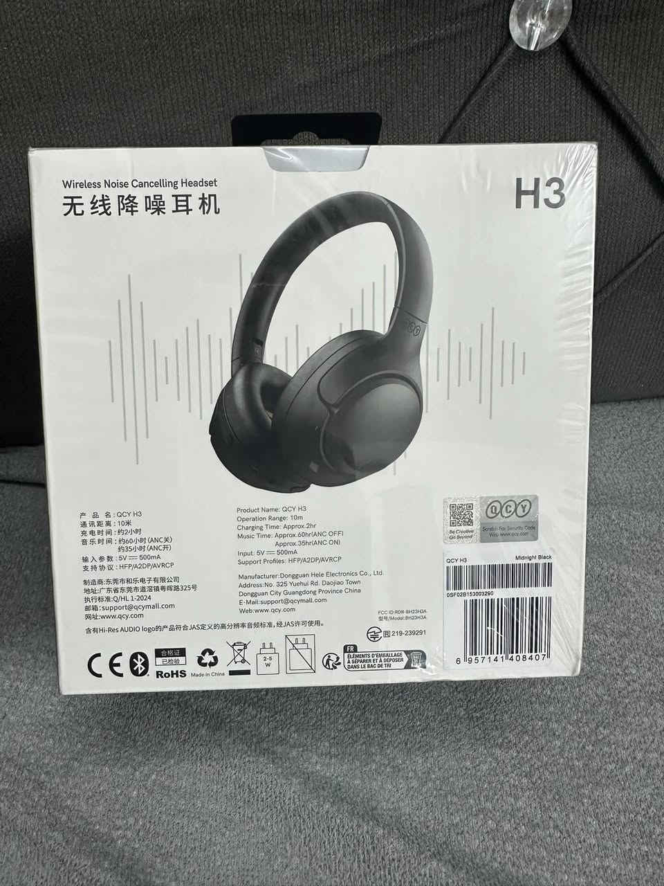 سماعة الرأس اللاسلكية QCY H3 ذات خاصية إلغاء الضوضاء النشطة.


**إذا كنت صاحب هذا الإعلان وتريد حذفه لأي سبب، رجاءا أرسل رسالة إلى الدعم الفني**