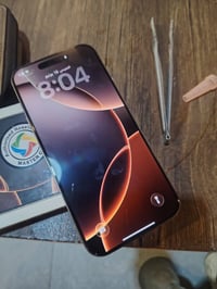 آيفون ١٦ برو ماكس • ضهر مفطور • بطارية ٩١