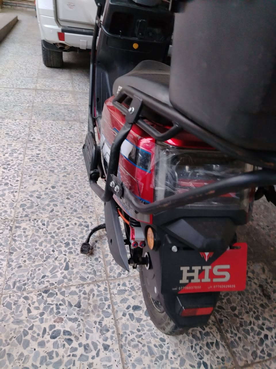 السلام عليكم للبيع دراجه شحن نوع دراكون موديل 2025
نضام بارك
نضام بك
شاحن تلفون 
ويل أمامي رياضي 
ملف 2500W 
6بطاريات 
تمشي 70 كيلو 
سرعه 99
بوكس خلفي 
جامه اماميه 
مكاني بغداد الجديدة
السعر 700 وبيهه مجال
***********
