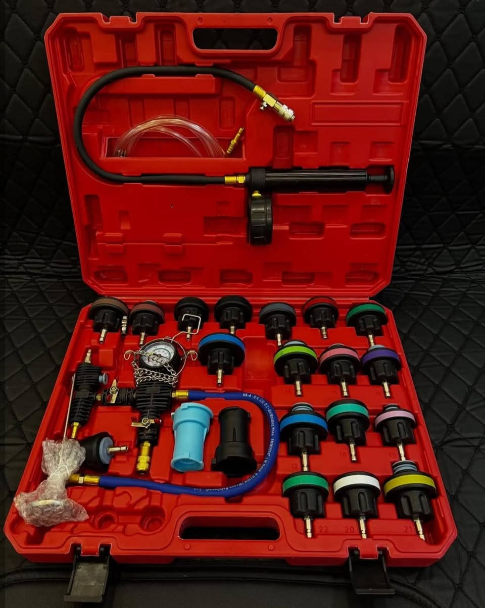 طقم فحص ضغط الراديتر يستخدم لفحص تهريب الماء في نظام التبريد سعرها ٦٠ ألف


**إذا كنت صاحب هذا الإعلان وتريد حذفه لأي سبب، رجاءا أرسل رسالة إلى الدعم الفني**