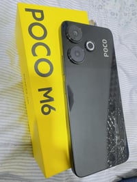 بوكو M6 ذاكرة 256 بطارية 5000mha نظافة ١٠٠%. شرطط مامفتوح وبدون عيب وي...