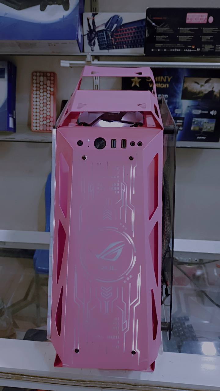 PC للبيع 
الرام: 16 گيگه تردد3200
المعالج: Rizen5 3200
هارد:  ssd king stone 500
كارت شاشه:  RX 580 ثمانيه گيگه
بورد:  b450
باور سبلاي:  550w
كيس:  ROG PINK
وياهه شاشه 75hz اذا تريدهه
*********** واتساب او اتصال
