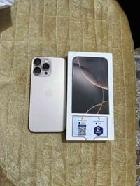 ايفون 16 برو ماكس  ذاكره 256 بطاريه 100% جهاز جديد بوضع الشركه وبعده ب...