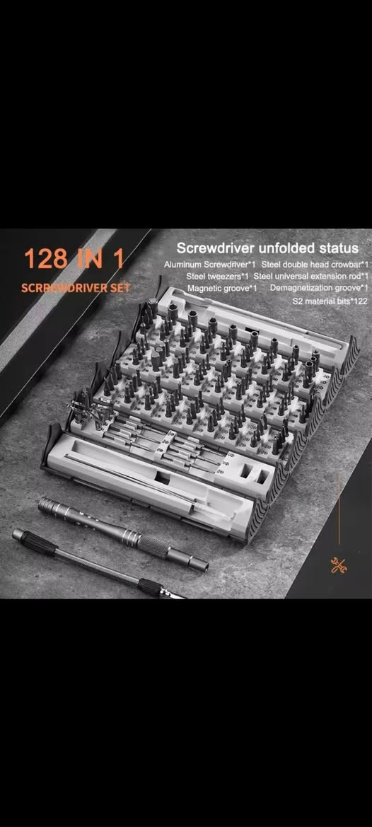 السلام عليكم.. عدة صيانة هواتف وحاسبات واجهزة ألكترونية ١٢٨ قطعة اصلي ب٣٠ ألف توصيل بغداد مجانا وبقية المحافظات ٥ آلاف للأستفسار ***********
