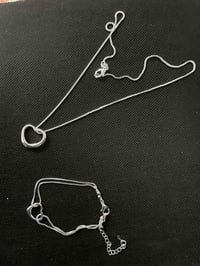 قلادة وسوار • فضة 925 • توصيل محافظات