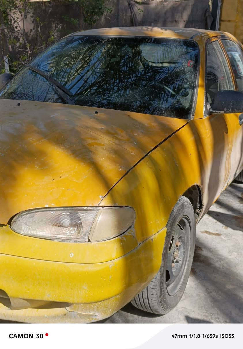 اكسنت مديل ١٩٩٦مال شرطه شرط التحويل وبيه دفتر بانزين السياره جهازه من كلشي تخم تاير جديد حداديه جديده محرك لا صرف ولا بخار بشرط السعر 28 وبيه مجال وترهم مراوس الرقم ***********
