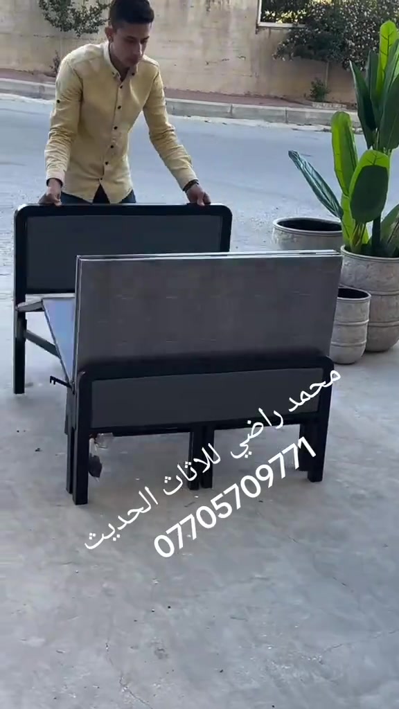 معرض محمد راضي للاثاث الحديث  سرير طوي نفر واحد  القياس العرض90 الطول190 للحجز والاستفسار مراسله الصفحه او الاتصال ع *********** #بغداد_بصرة_موصل_الناصريه_العماره_النجف  #سرير_يتطبك_موديل_عسكري1 

