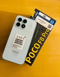 الجهاز: Poco F8 Pro (ذاكرة 512 جيجا).  النظافة: 100% بحالة الوكالة (بد...