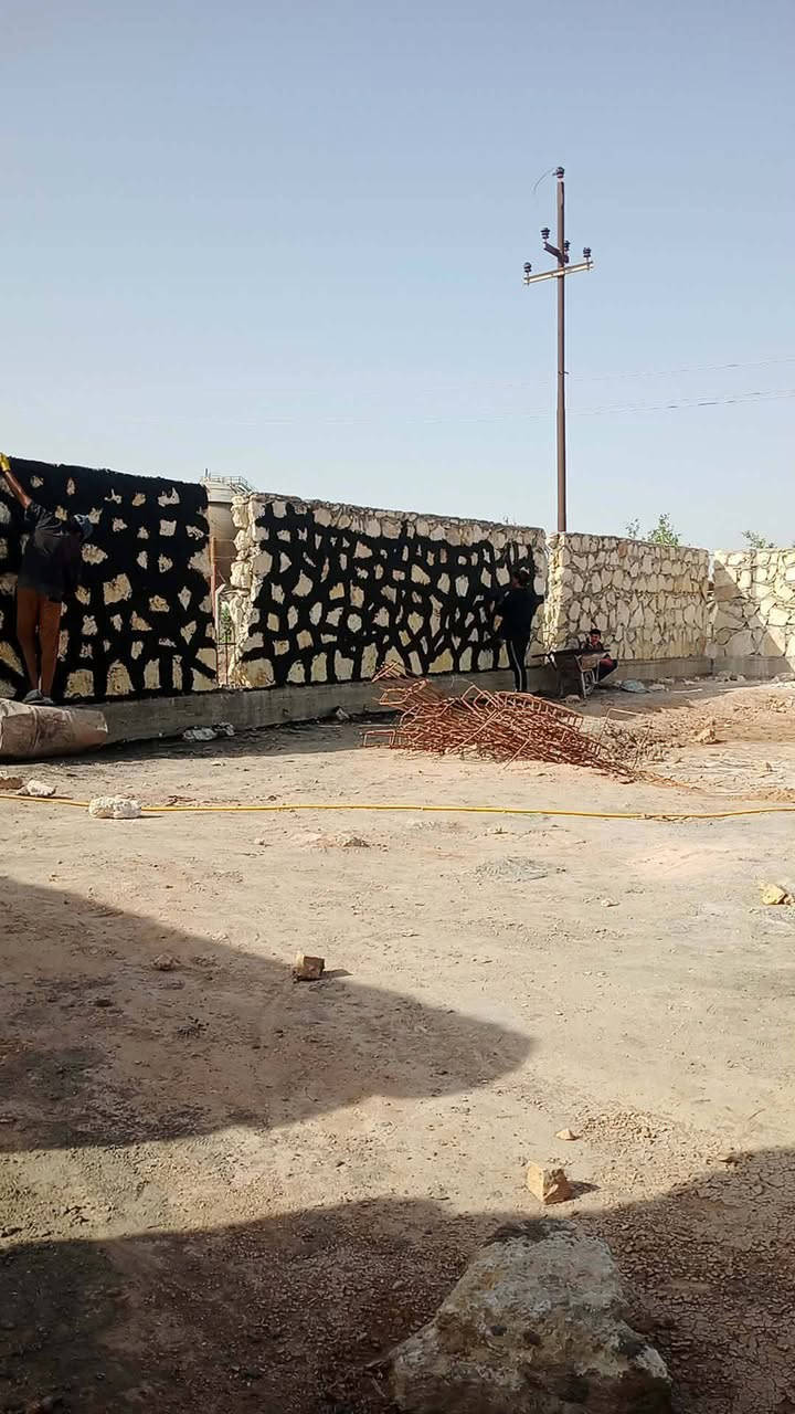 أبو حيدر البناء الحجركرسته وعمل شغل درجة اوله ***********
