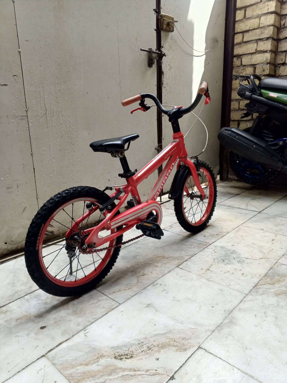 السلام عليكم 
بايسكل اطفال امريكي للبيع كسر حاوية سعر 70 الف مواصفات البايسكل:-
1- لون احمر ♥️.
2- شركة شوفرليت 🛻 + حجم البايسكل 16.
3- نوع المعدن المنيوم.
4- بريك امامي+ خلفي شغال 💯.
5- زوج تايرات + بايدرات جدد ،
    🛑 مكاني 📍 بغداد الشعب شارع الصحة قرب سوق صبح 🛑 يتوفر خدمة توصيل بغداد فقط 🛑، رقمي للستفسار 🫴🏻 ***********
