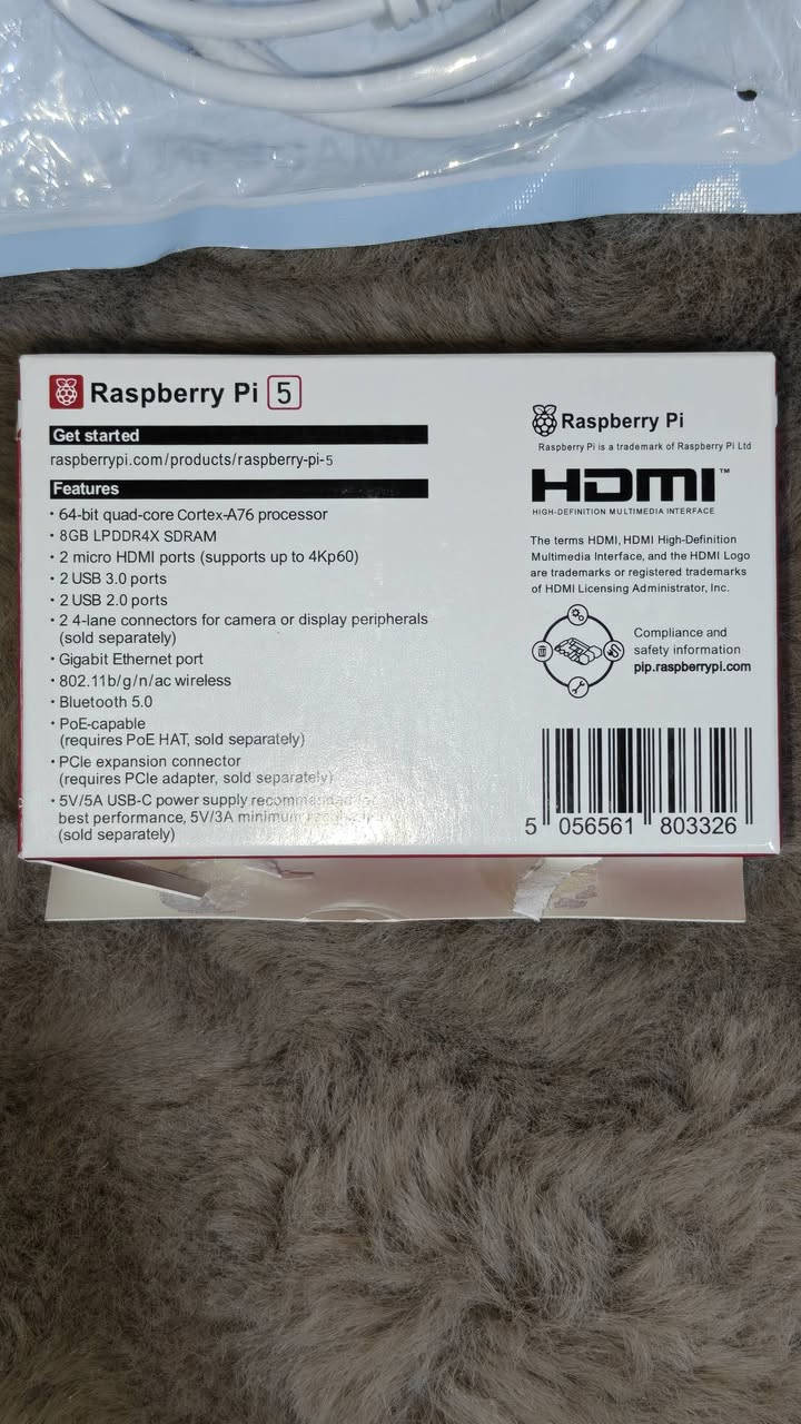 Raspberry pi 5 - 8GB RAM - 128 SDCard + HDMI
راسبري باي 5 رام 8 - الجهاز جديد مستخدم يوم واحد فقط لغرض التجربة

سعرك واني اتواصل وياك


**إذا كنت صاحب هذا الإعلان وتريد حذفه لأي سبب، رجاءا أرسل رسالة إلى الدعم الفني**