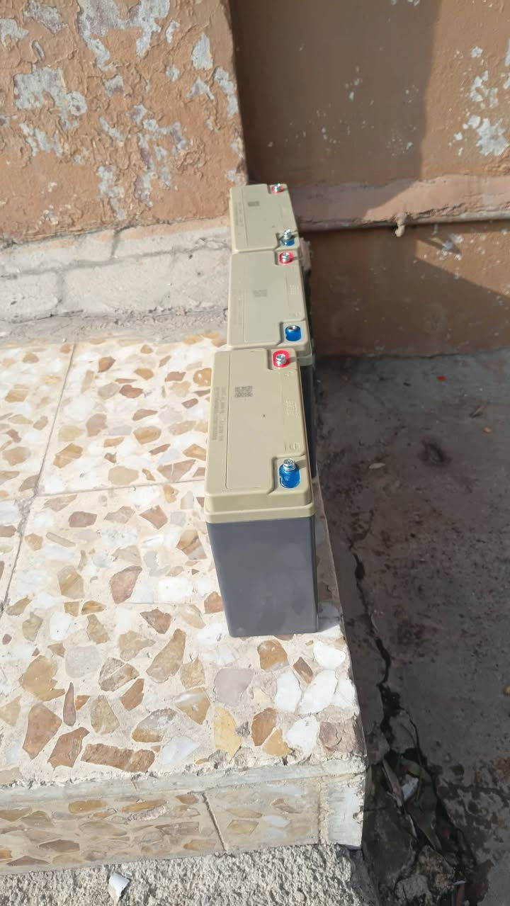 السلام عليكم باتريات مال ماطور شحن 26انبير شركه الريان الاصلي بعد ما مستخدمين السعر الوحد اب 38وذا شلع بيهم مجال العدد 3 عنوان  موصل حي البلديات رقم الهاتف ***********
