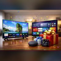 مو أي شاشة… تجربة مشاهدة مختلفة! 👀  شاشة حجم 55 -Smart TV  صورة صافية،...