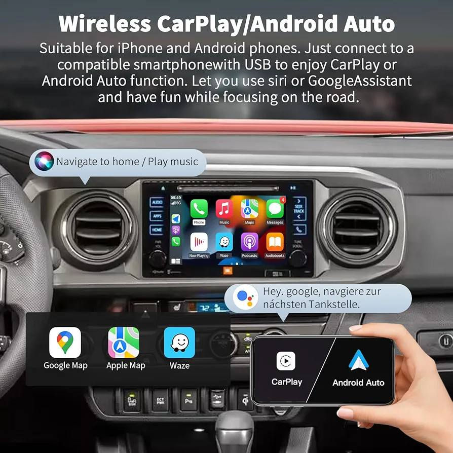 للبيع  60 الف. *********** 
يشتغل على السينا من 2014 الى 2020 
وغير سيارات 
​🚗 جهاز إضافة CarPlay و Android Auto لسيارات تويوتا
​حول شاشة سيارتك الأصلية إلى شاشة ذكية تدعم أحدث الأنظمة بدون الحاجة لتغيير الشاشة!
​مميزات الجهاز:
​دعم كامل: يشغل نظام (Apple CarPlay) للآيفون و (Android Auto) لأجهزة الأندرويد.
​اتصال لاسلكي: يدعم الربط عبر الواي فاي (Wireless) بدون الحاجة لأسلاك.
​بدون تعديل: يركب على نظام الوكالة الأصلي (Entune 2.0 / Touch 2) دون الحاجة لقص أسلاك.
​تحكم أصلي: يبقى التحكم من خلال أزرار المقود (الستيرينج) والماوس أو اللمس شغالاً بشكل طبيعي.
​دعم الكاميرا: متوافق مع كاميرا الرجوع للخلف الأصلية للسيارة.

