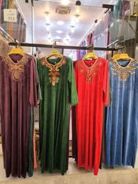 دشداشة شتائي • مخمل مشيف • مقاسات L XL XXL